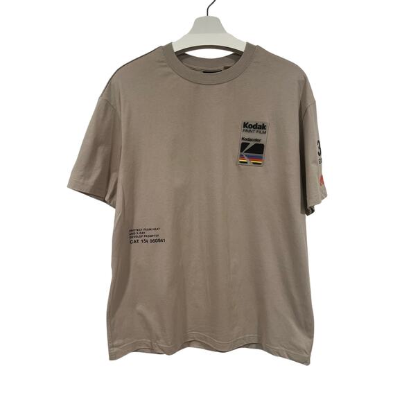 Mens Kodak Graphic T-Shirt M Beige - Picture 2 of 5